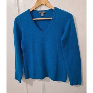 Charter Club Womens Small 2 PLY luxury 100% cashmere sweater sky Blue